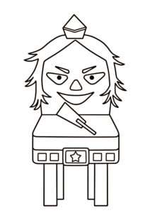 トータスイス　五人囃子　ぬりえ