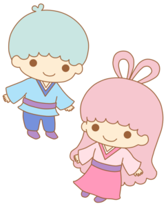 キキララ 織り姫&彦星 フリー素材