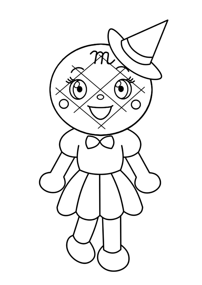 アンパンマンハロウィンぬりえ4メロンパンナ | かくぬる工房