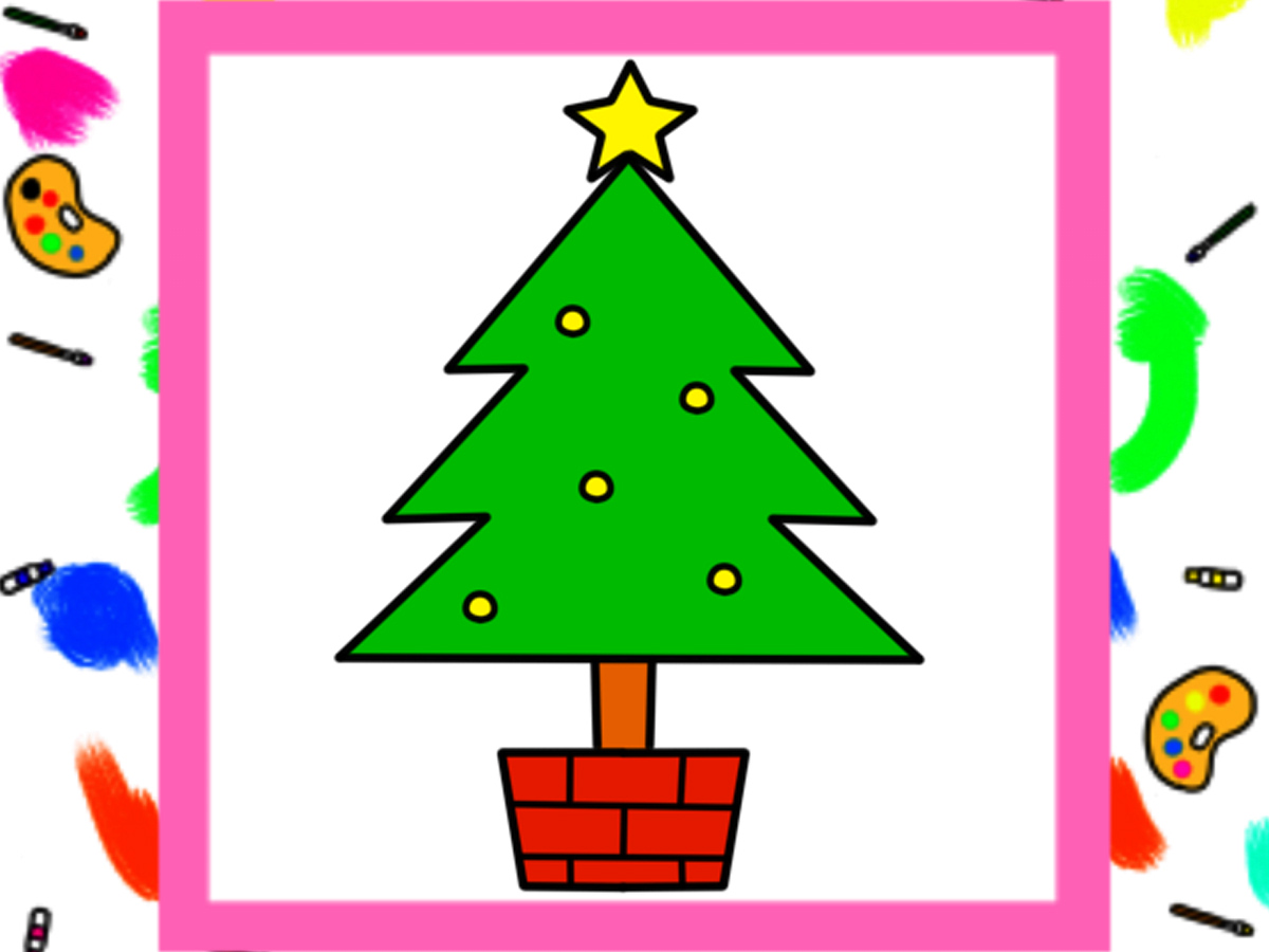 クリスマスツリー　イラスト　描き方