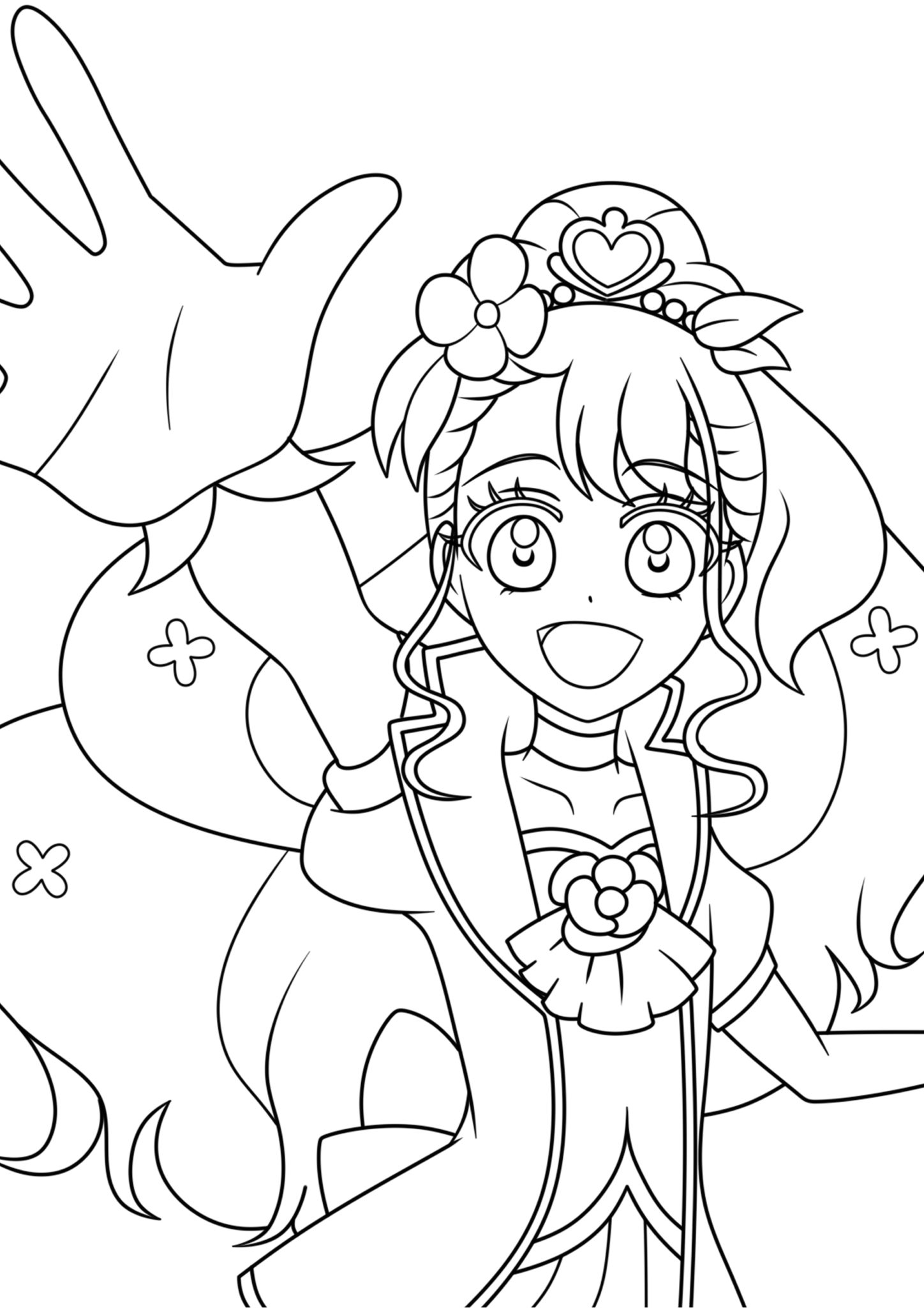 ヒーリングッドプリキュアぬりえ1 | かくぬる工房