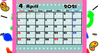 ムーミン風カレンダー 年4月始まり 無料ダウンロード 印刷 かくぬる工房